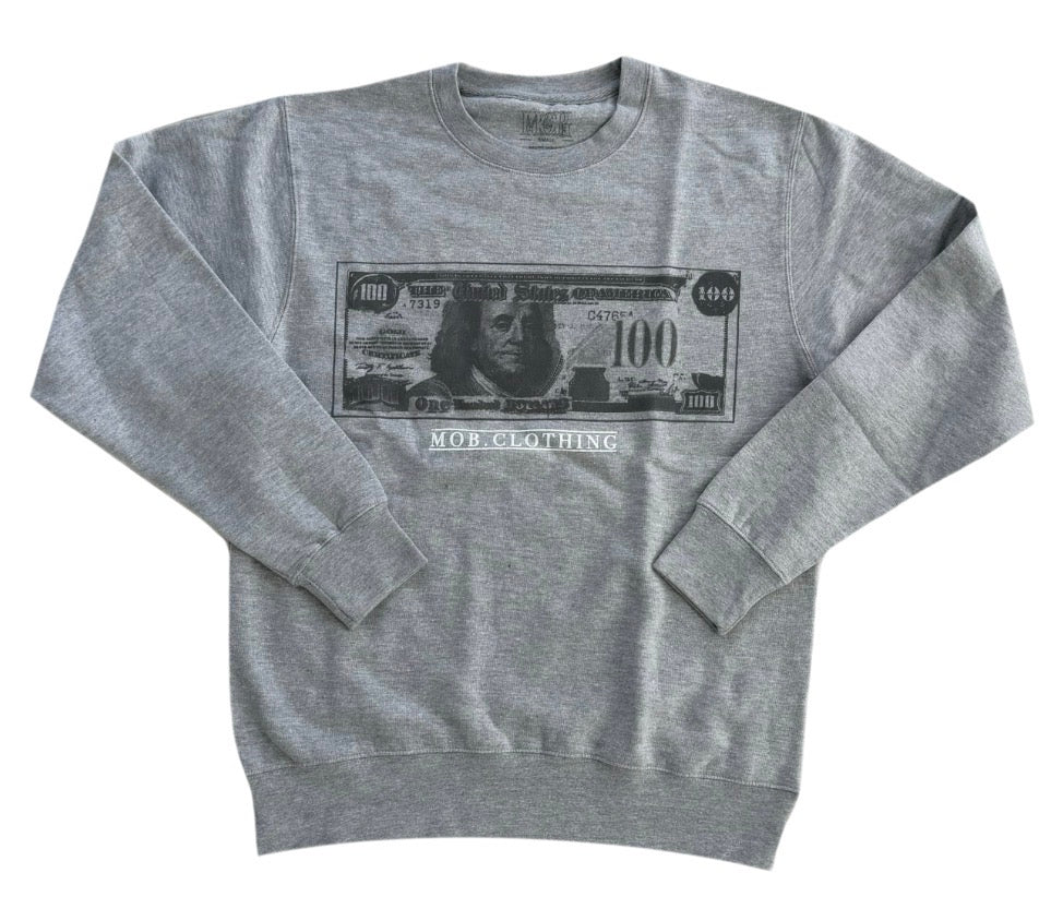 GRY- MOB BILL CREWNECK
