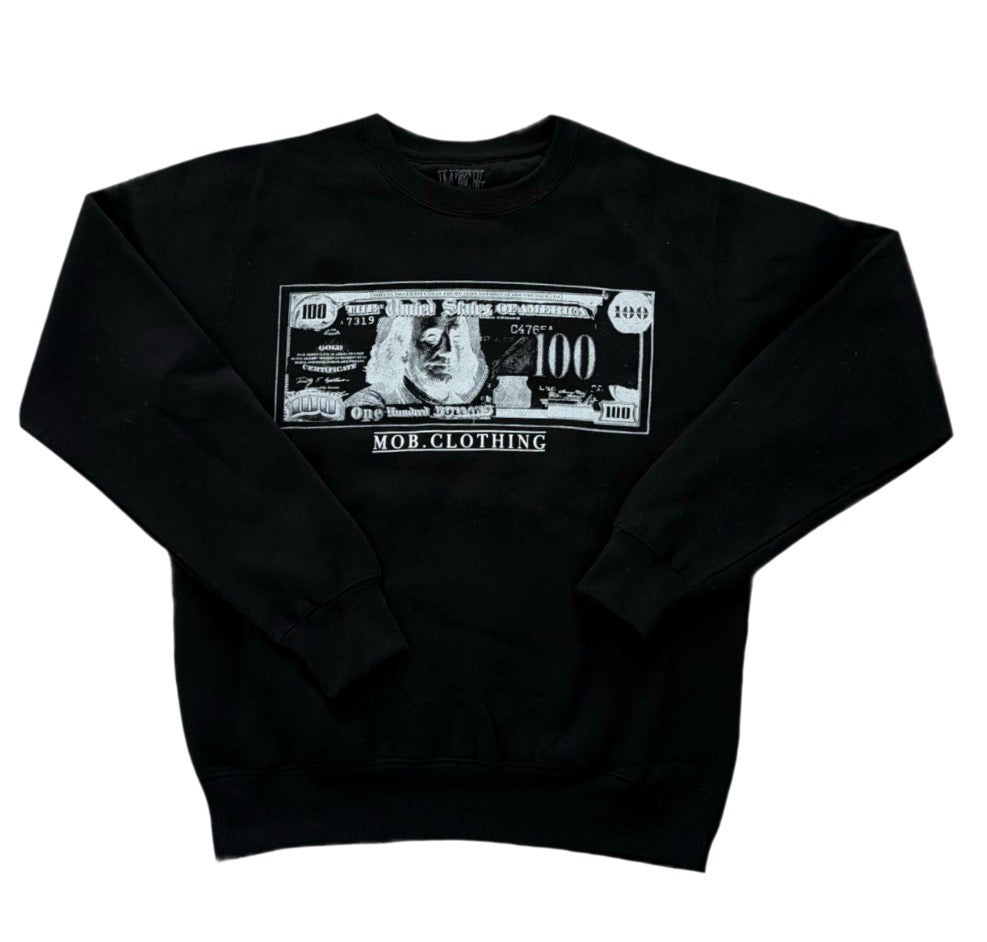 BLK- MOB BILL CREWNECK